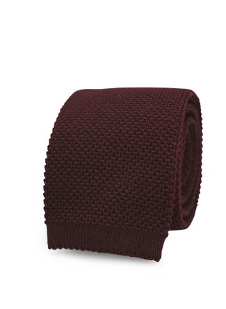 Knitted merino tie
