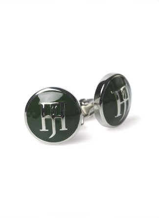 Round embossed cufflinks