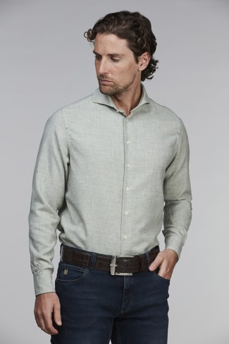 COTTON/WOOL MELANGE SHIRT