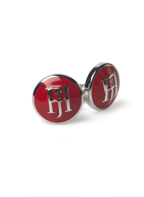 Round embossed cufflinks