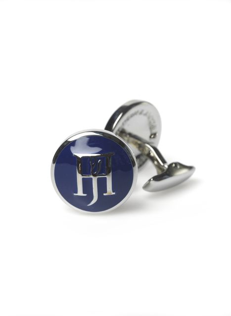Round embossed cufflinks