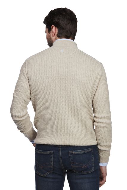 HALF ZIP MINI CABLE KNIT HALF ZIP MINI CABLE KNIT