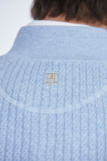 HALF ZIP MINI CABLE KNIT HALF ZIP MINI CABLE KNIT
