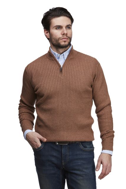 HALF ZIP MINI CABLE KNIT HALF ZIP MINI CABLE KNIT