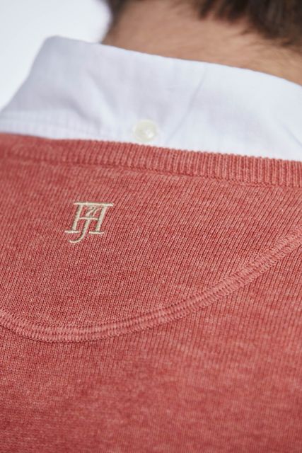 COTTON V-NECK KNIT