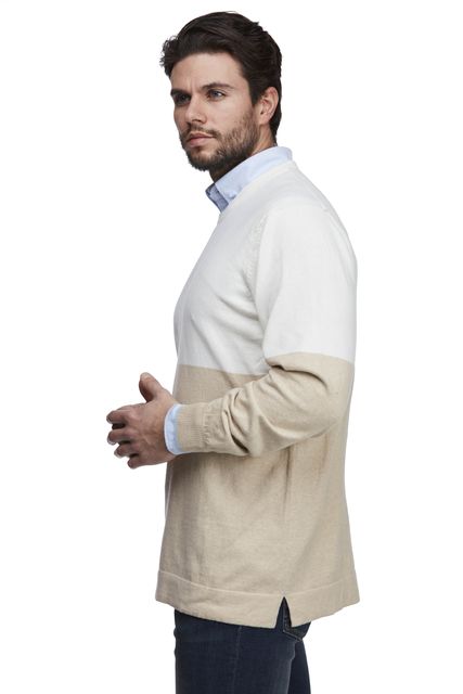 COTTON CASHMERE 2-TONE KNIT COTTON CASHMERE 2-TONE KNIT