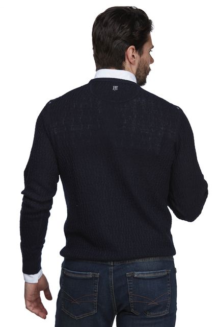 CREW NECK MERINO LINEN CABLE CREW NECK MERINO LINEN CABLE