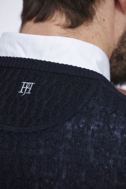 CREW NECK MERINO LINEN CABLE CREW NECK MERINO LINEN CABLE