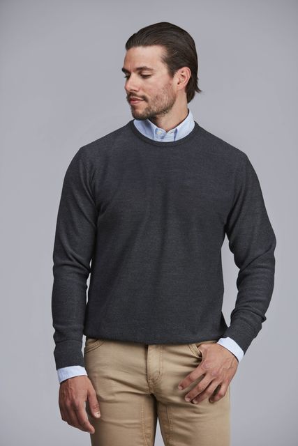 MERINO CREWNECK STRUCTURE KNIT MERINO CREWNECK STRUCTURE KNIT
