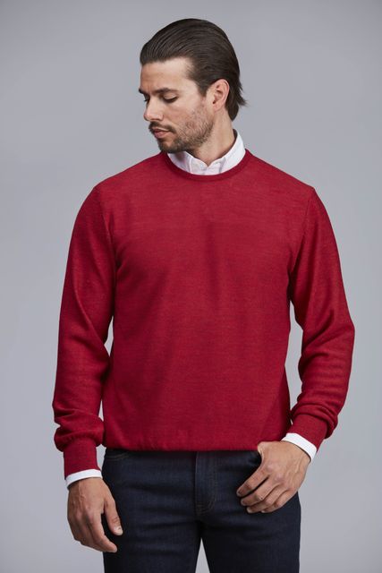 MERINO CREWNECK STRUCTURE KNIT MERINO CREWNECK STRUCTURE KNIT
