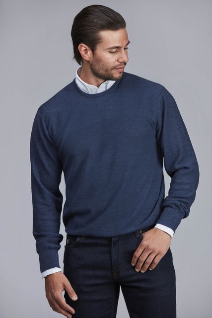 MERINO CREWNECK STRUCTURE KNIT MERINO CREWNECK STRUCTURE KNIT