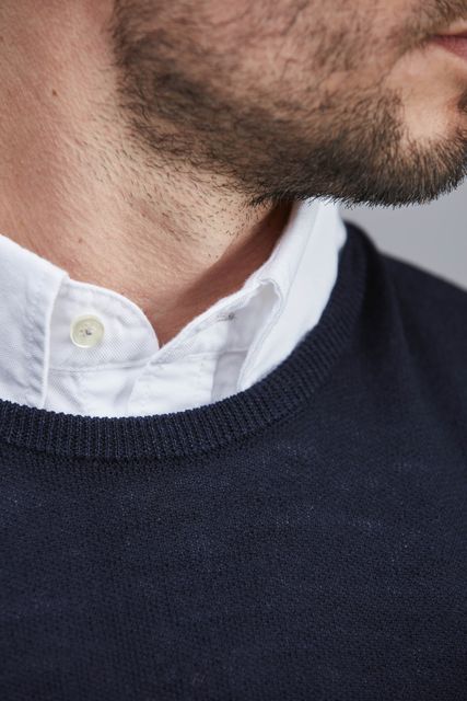 MERINO CREWNECK STRUCTURE KNIT MERINO CREWNECK STRUCTURE KNIT