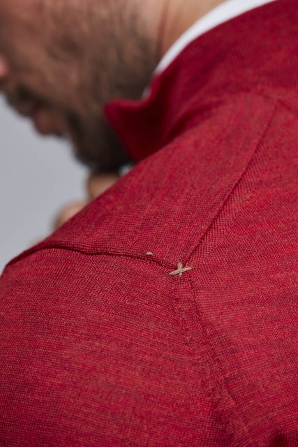HALFZIP PLAIN MERINO KNIT