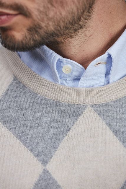 GEELONG CREW NECK ARGYLE GEELONG CREW NECK ARGYLE