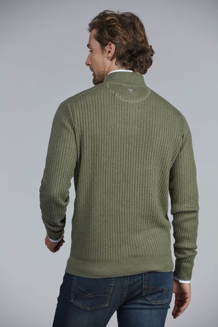 HALF ZIP MINI CABLE KNIT HALF ZIP MINI CABLE KNIT