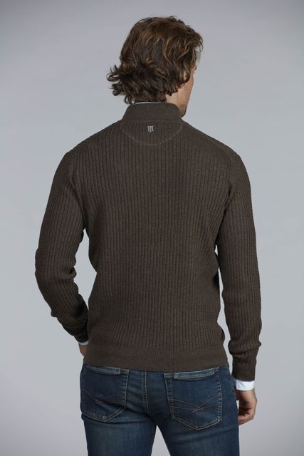 HALF ZIP MINI CABLE KNIT HALF ZIP MINI CABLE KNIT