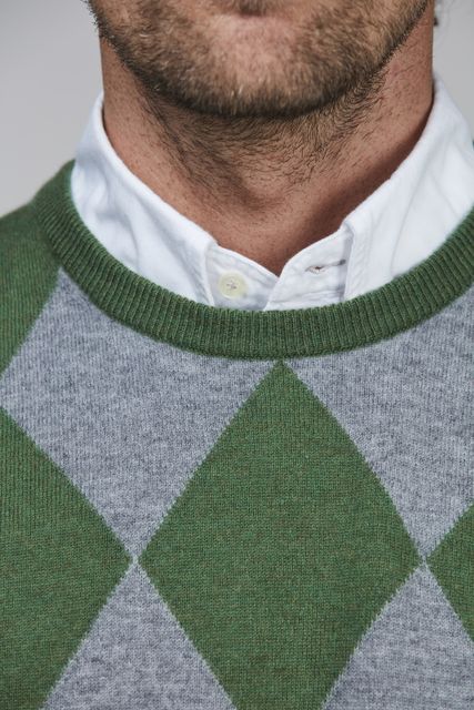 GEELONG CREWNECK ARGYLE GEELONG CREWNECK ARGYLE