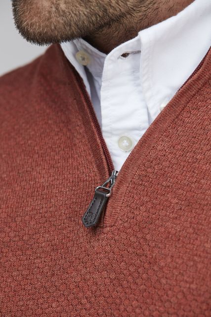 HALF ZIP DIAMOND KNIT HALF ZIP DIAMOND KNIT