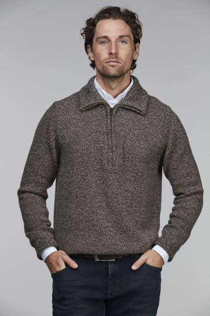 HALFZIP MOULINÉ GEELONG KNIT HALFZIP MOULINÉ GEELONG KNIT