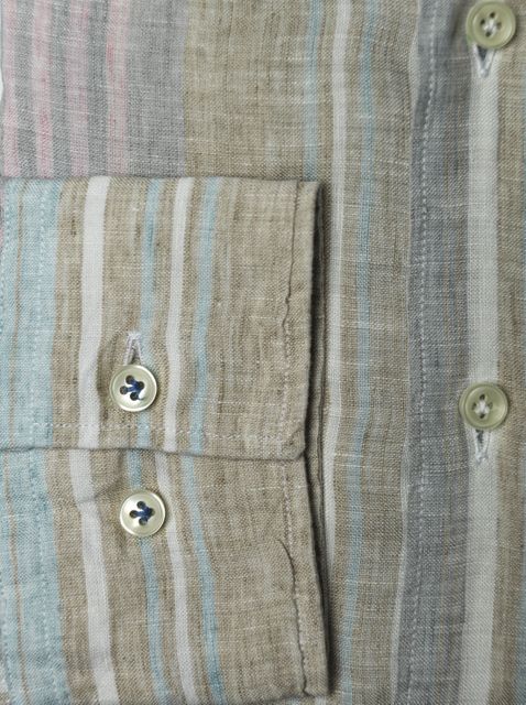 SHIRT BLUE STRIPE MELANGE SHIRT BLUE STRIPE MELANGE
