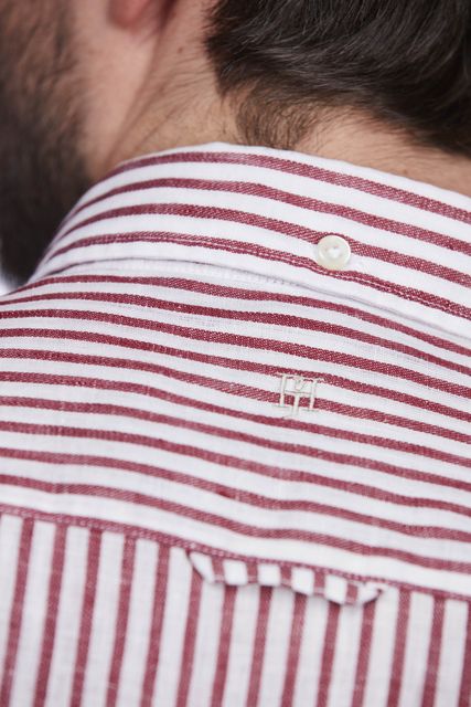 LINEN STRIPE SHIRT