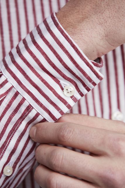 LINEN STRIPE SHIRT
