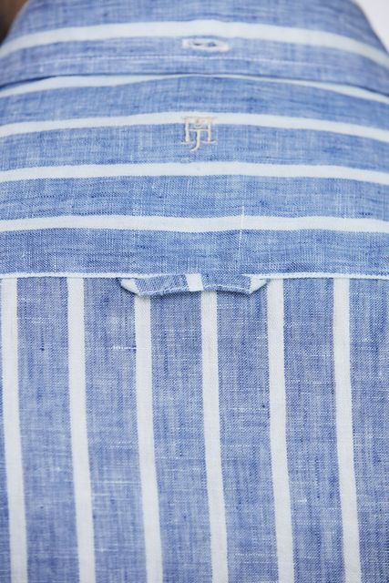 LINEN STRIPE SHIRT