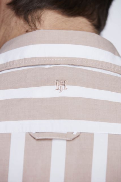 GALLERY WIDE STRIPE ORG SHIRT GALLERY WIDE STRIPE ORG SHIRT