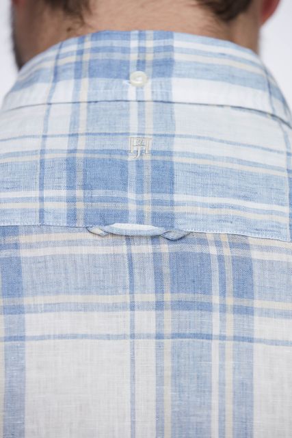 LINEN CHECK SHIRT
