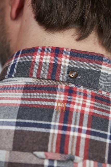 MELTON CHECK FLANNEL SHIRT MELTON CHECK FLANNEL SHIRT