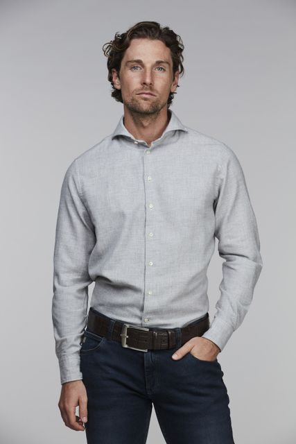COTTON/WOOL MELANGE SHIRT COTTON/WOOL MELANGE SHIRT