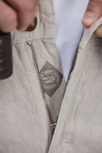 WASHED LINEN CARGO SHORTS