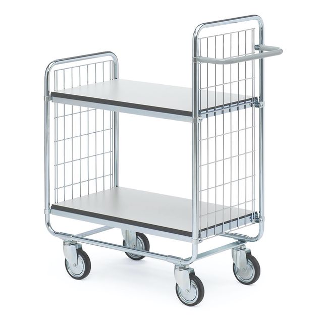 ESD shelf trolley 100 2 shelves