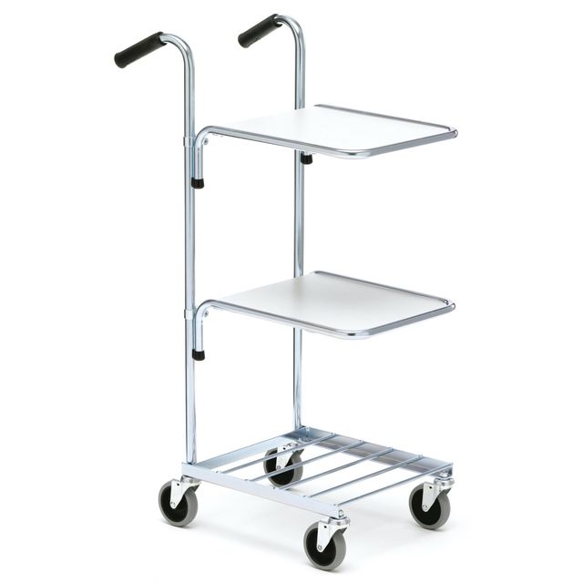 Mini trolley with two shelves