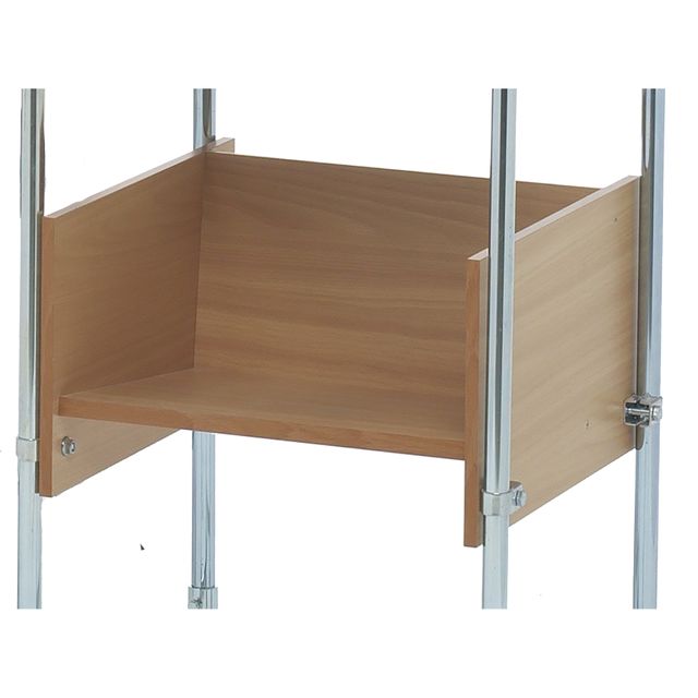 File shelf for small mobile table