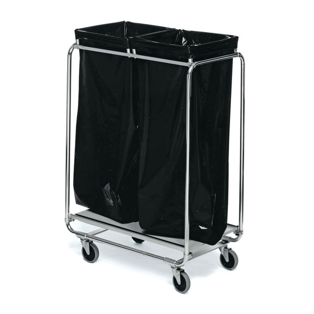 Refuse bag trolley two bags