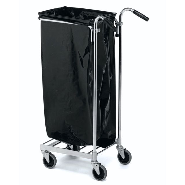 Refuse bag trolley with handles