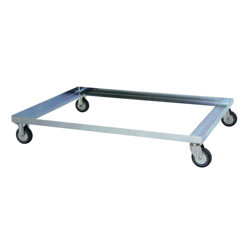 Blechwagen Flex mit zwei festen Rädern und zwei Lenkrollen Blechwagen Flex mit zwei festen Rädern und zwei Lenkrollen