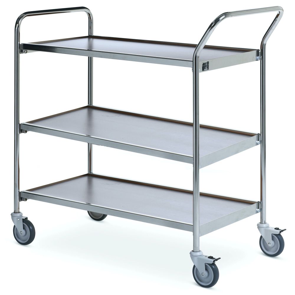 Servierwagen 1 Fahrhandgriff + Stirnseite Servierwagen 1 Fahrhandgriff + Stirnseite