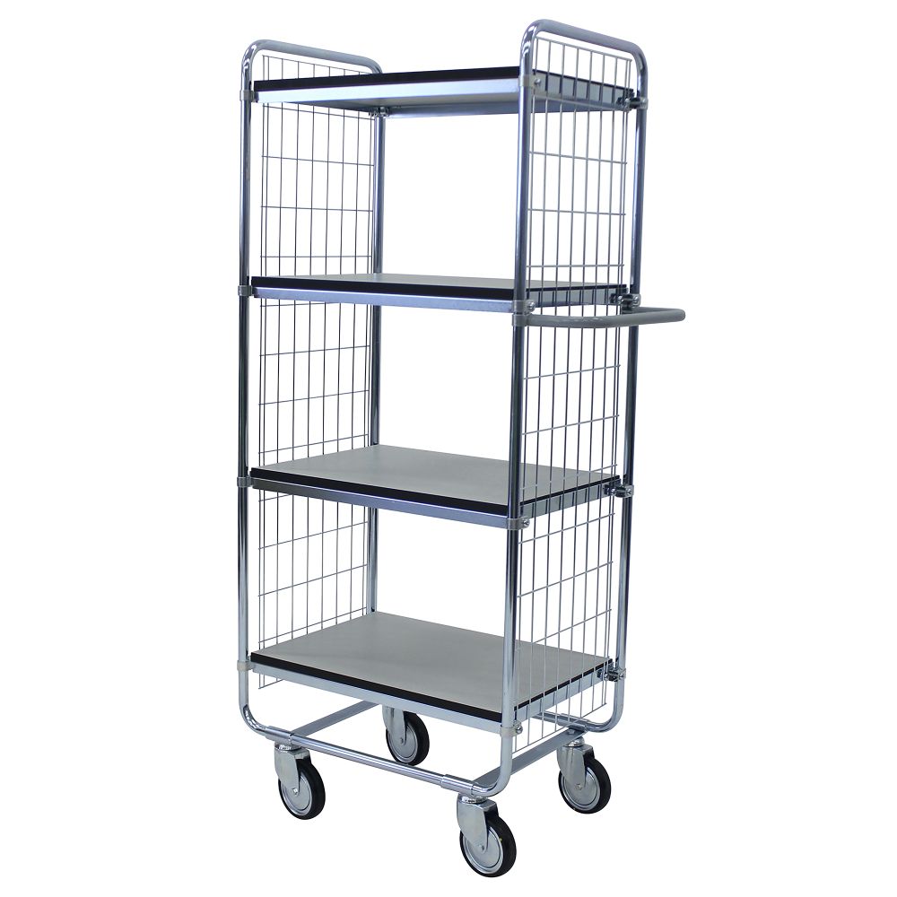 ESD shelf trolley 100 4 shelves