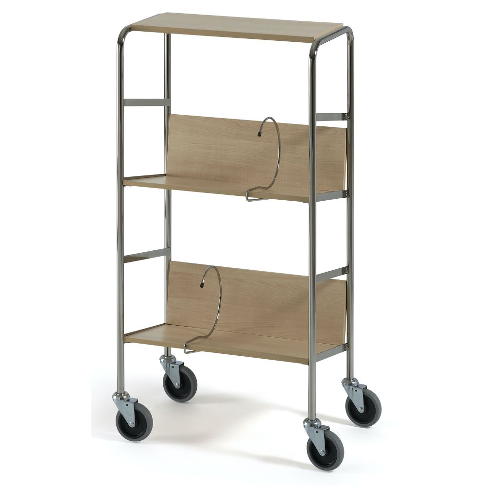 File trolley short with top shelf