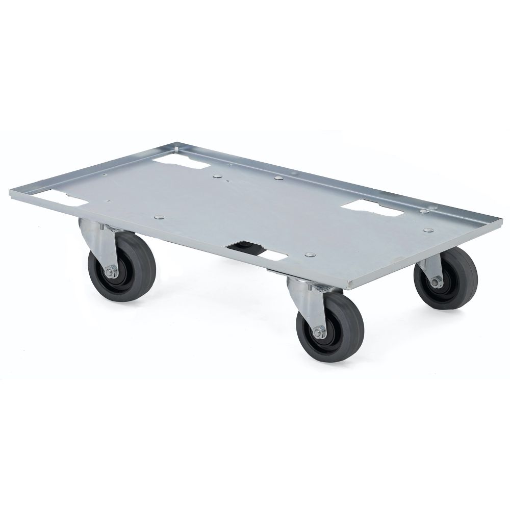 Sheet metal dolly with swivel wheels Sheet metal dolly with swivel wheels