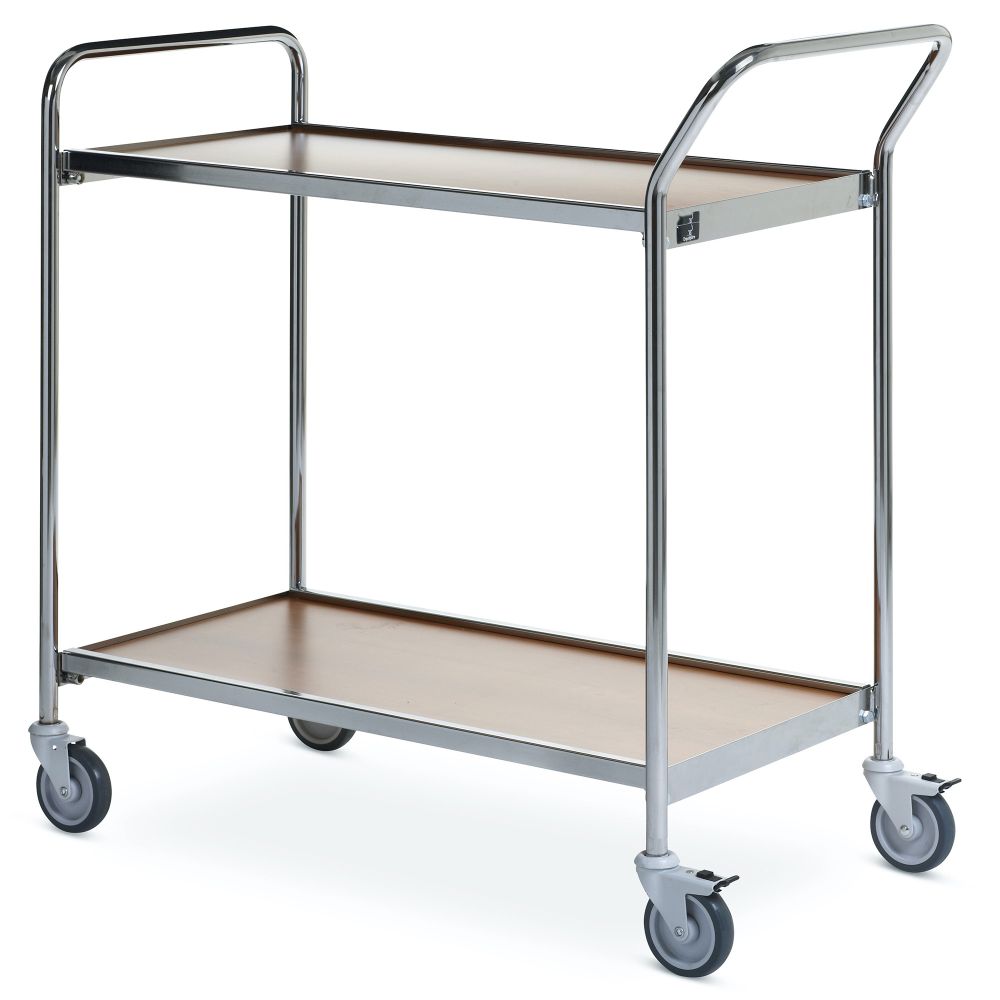 Table trolley with 1 handle + end
