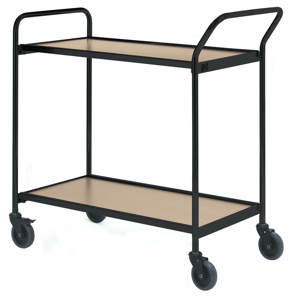 Table trolley with 1 handle + end