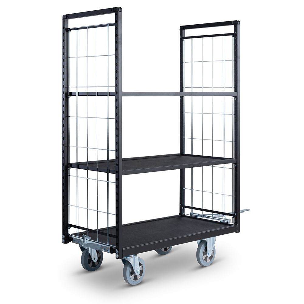 Shelf trolley 750 series tow bar backwards