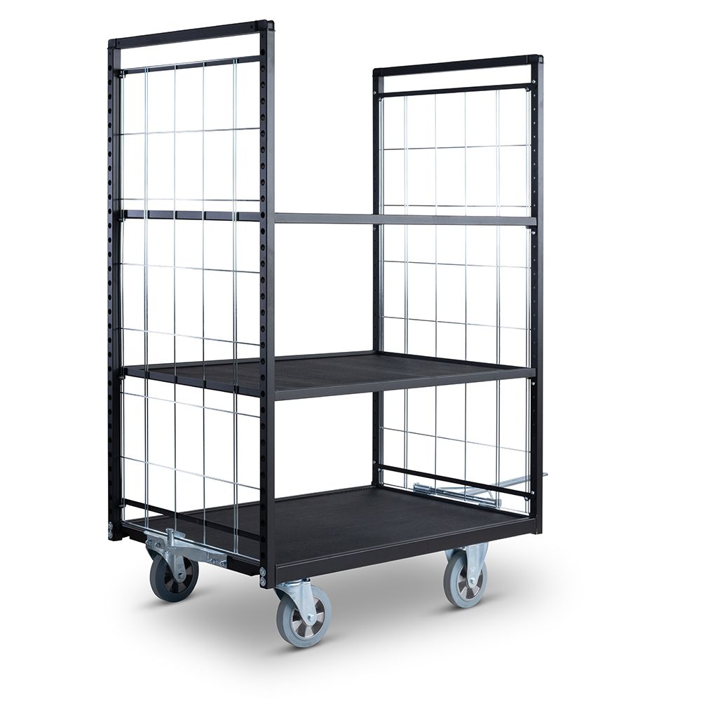 Shelf trolley 750 series tow bar backwards