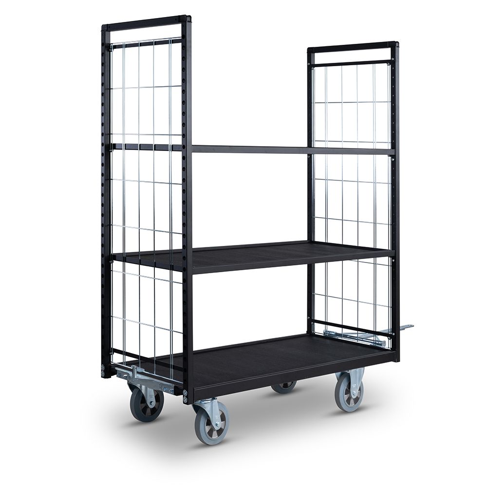 Shelf trolley 750 series tow bar backwards