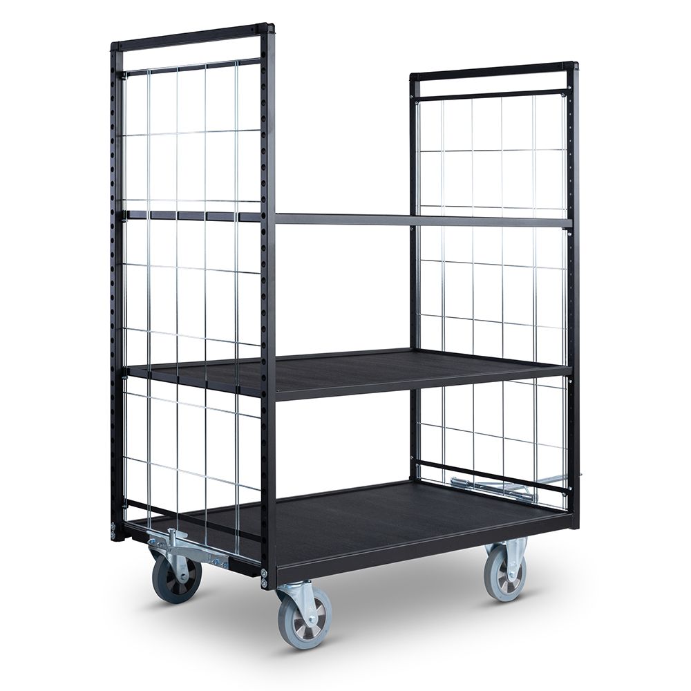 Shelf trolley 750 series tow bar backwards