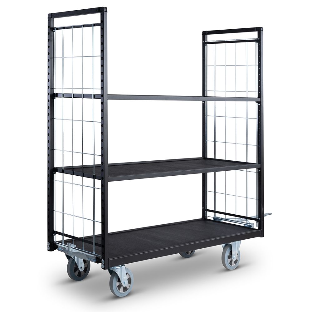 Shelf trolley 750 series tow bar backwards