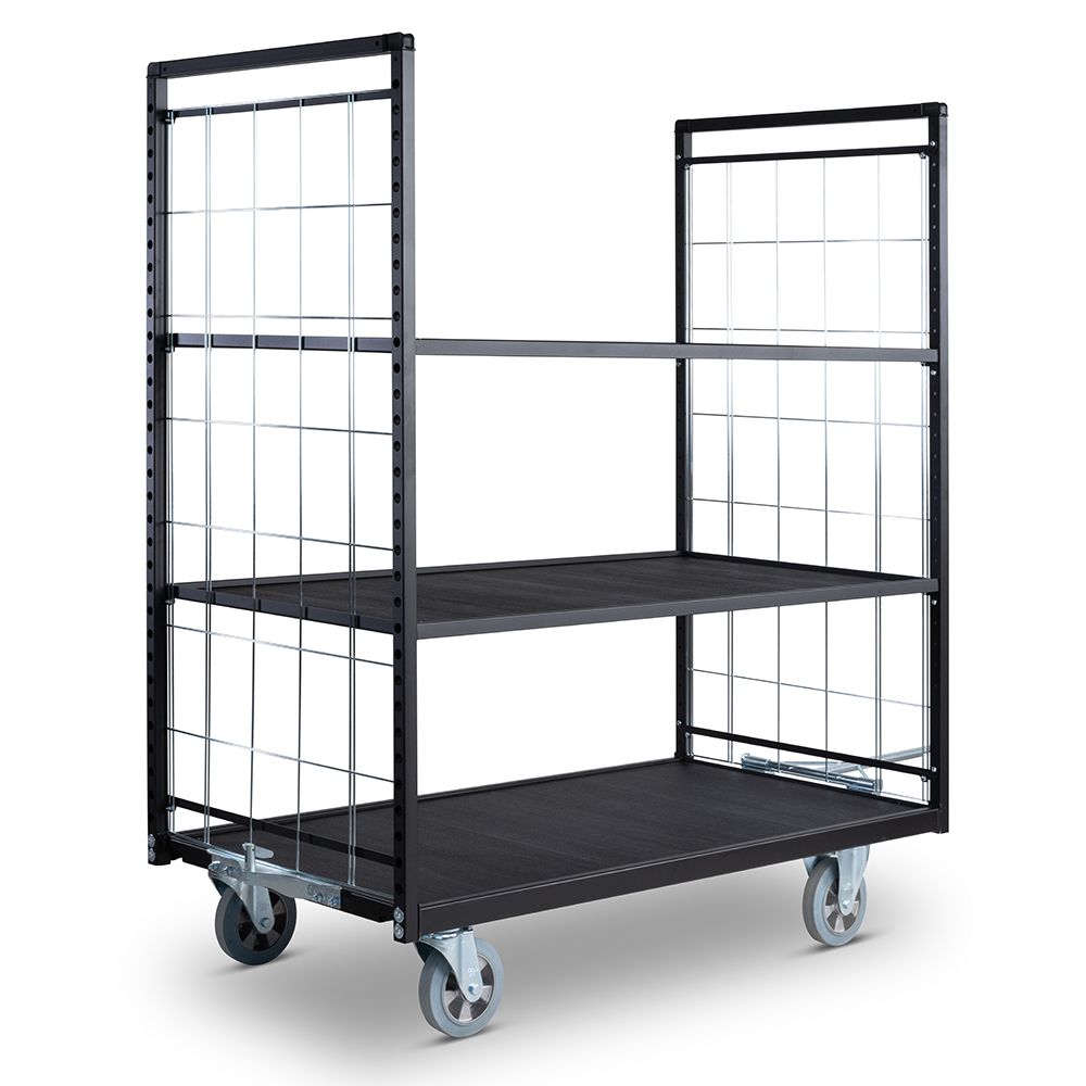 Shelf trolley 750 series tow bar backwards